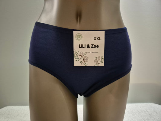 Culotte en Coton VICTORIA 5501 Bleu (LZ) GRANDE TAILLE