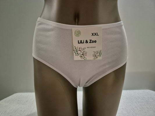 Culotte en Coton VICTORIA 5501 Blanc (LZ) GRANDE TAILLE