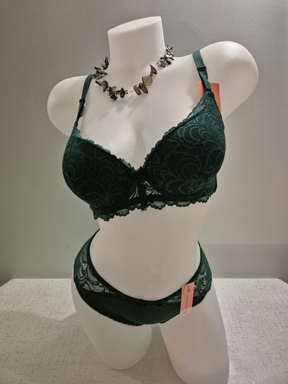 Soutien-gorge push up et slip ALICE 9701 Vert (HN)