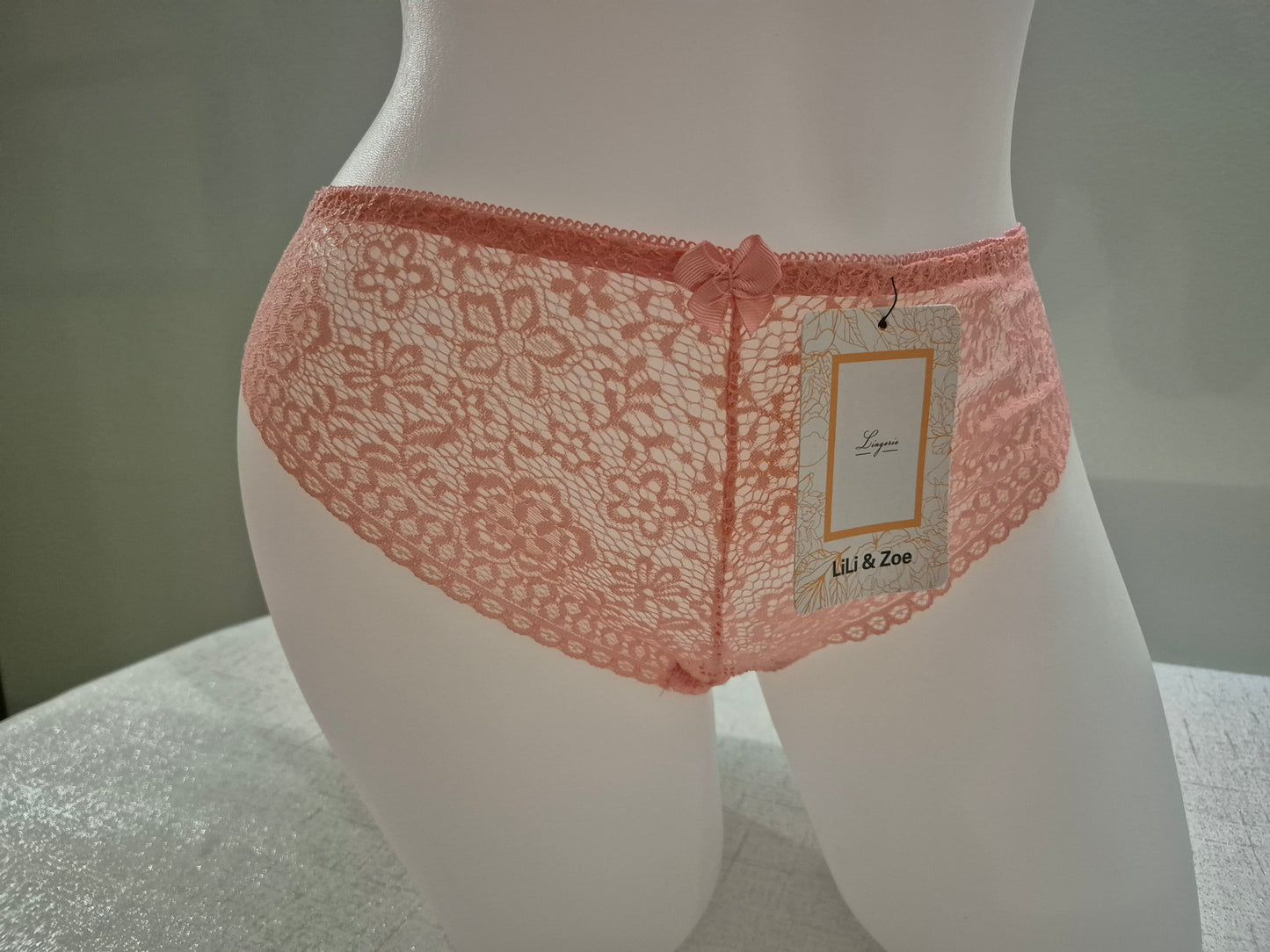 Ensemble soutien-gorge Push up et tanga LILOU 185 rose Pastel (LZ)