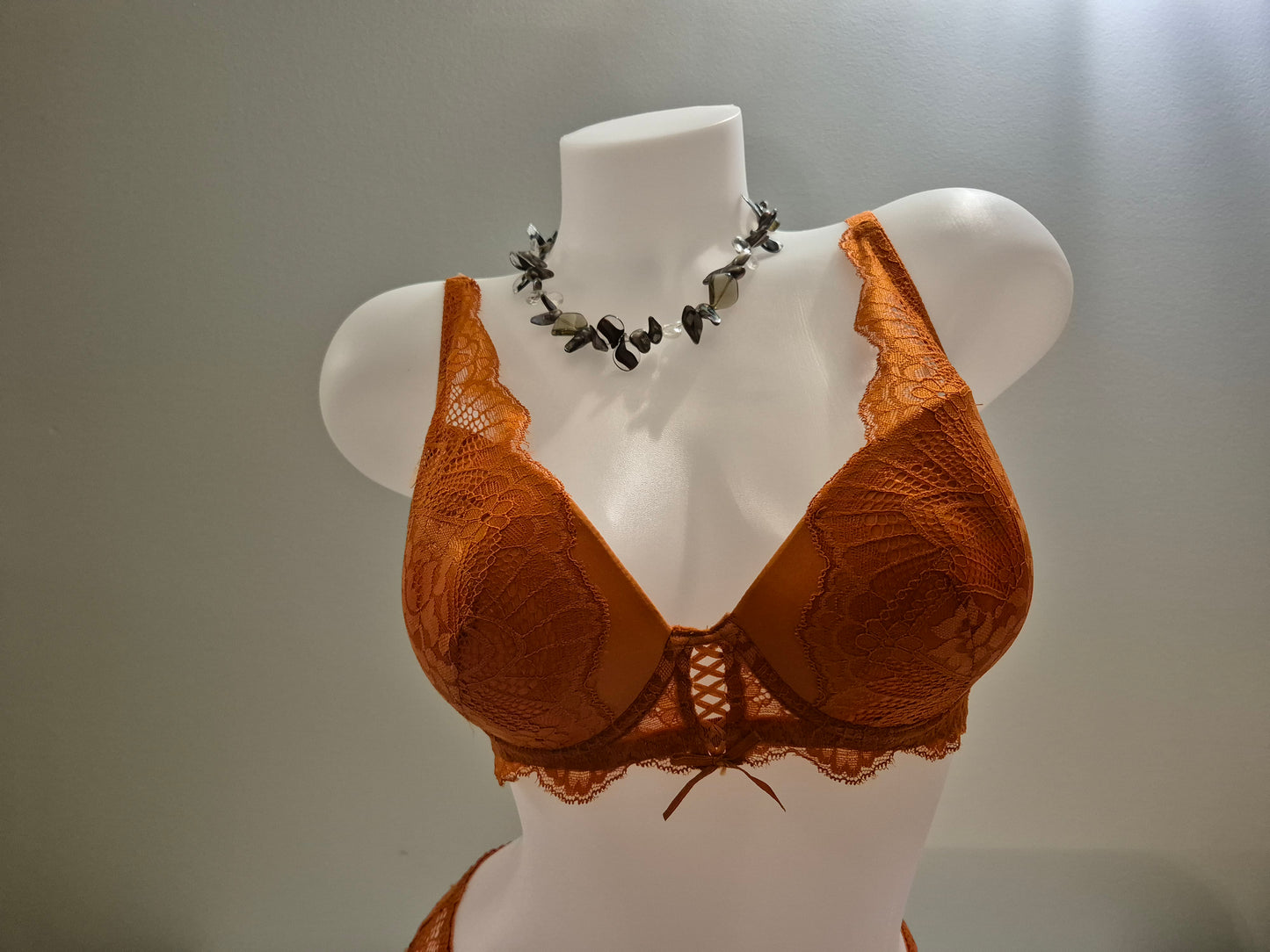 Ensemble soutien-gorge push up et slip ELOISE 209 Caramel (LZ)