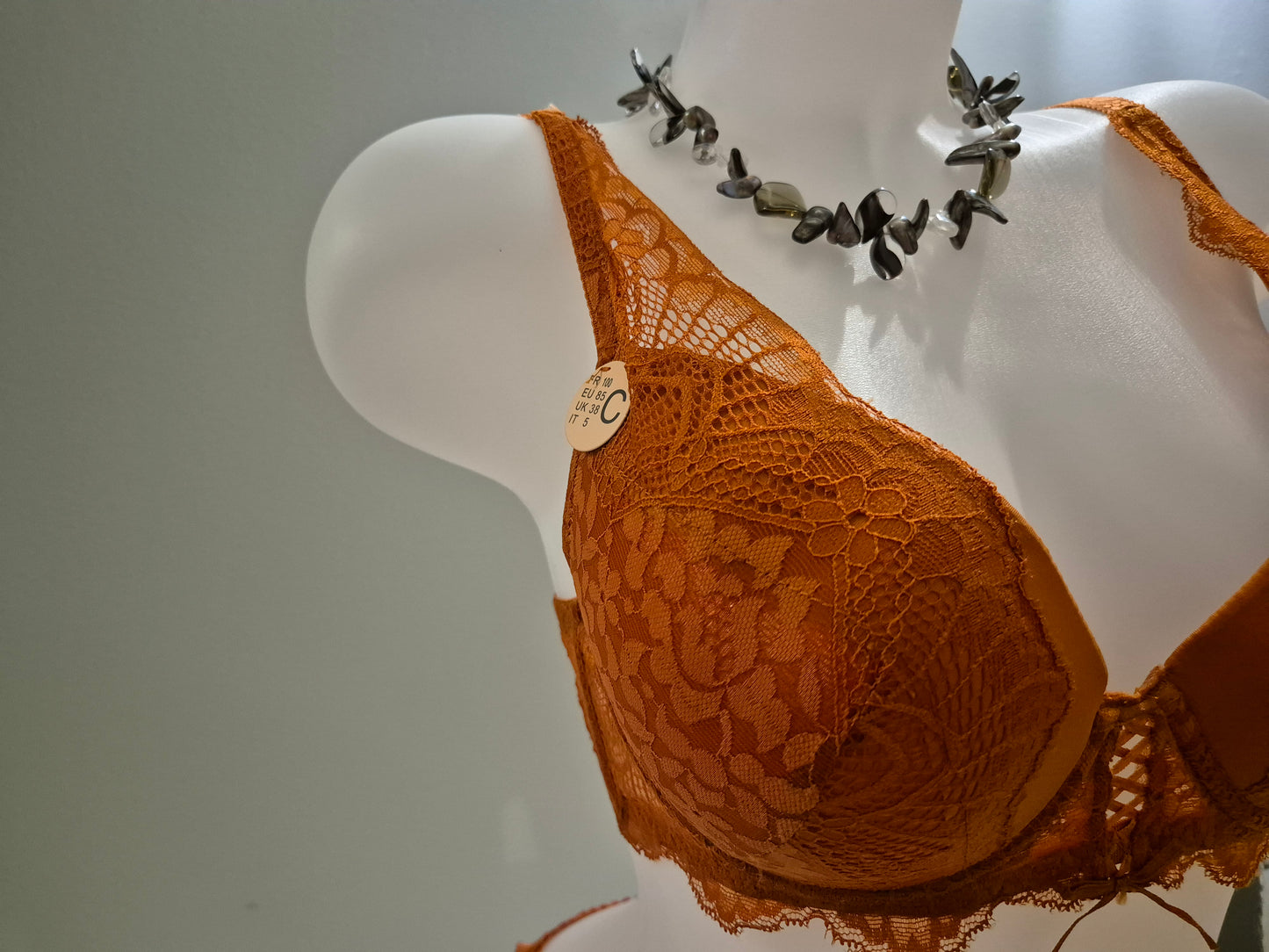 Ensemble soutien-gorge push up et slip ELOISE 209 Caramel (LZ)