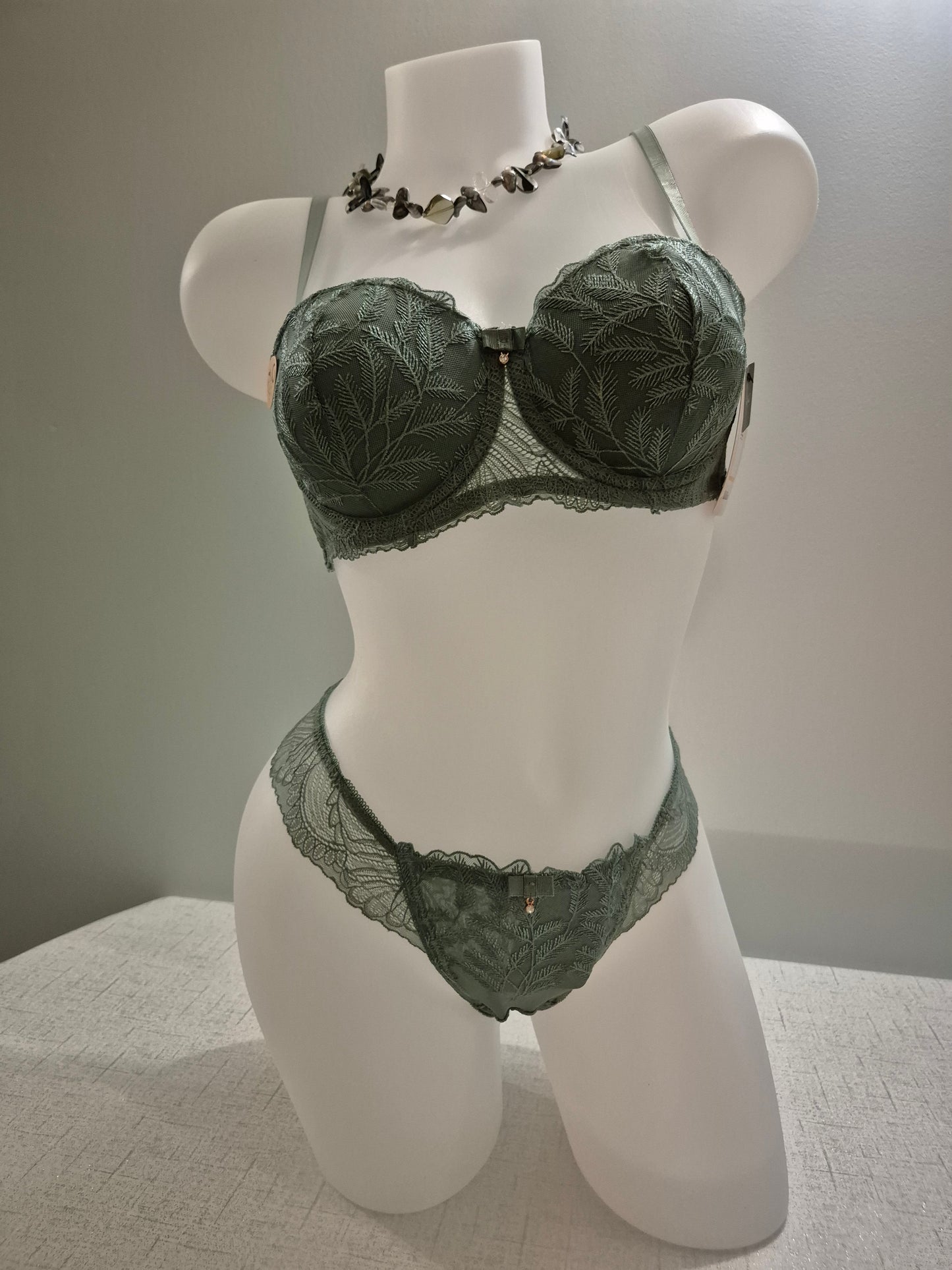 Ensemble soutien-gorge et tanga ANAIS 3126 Vert (LZ)