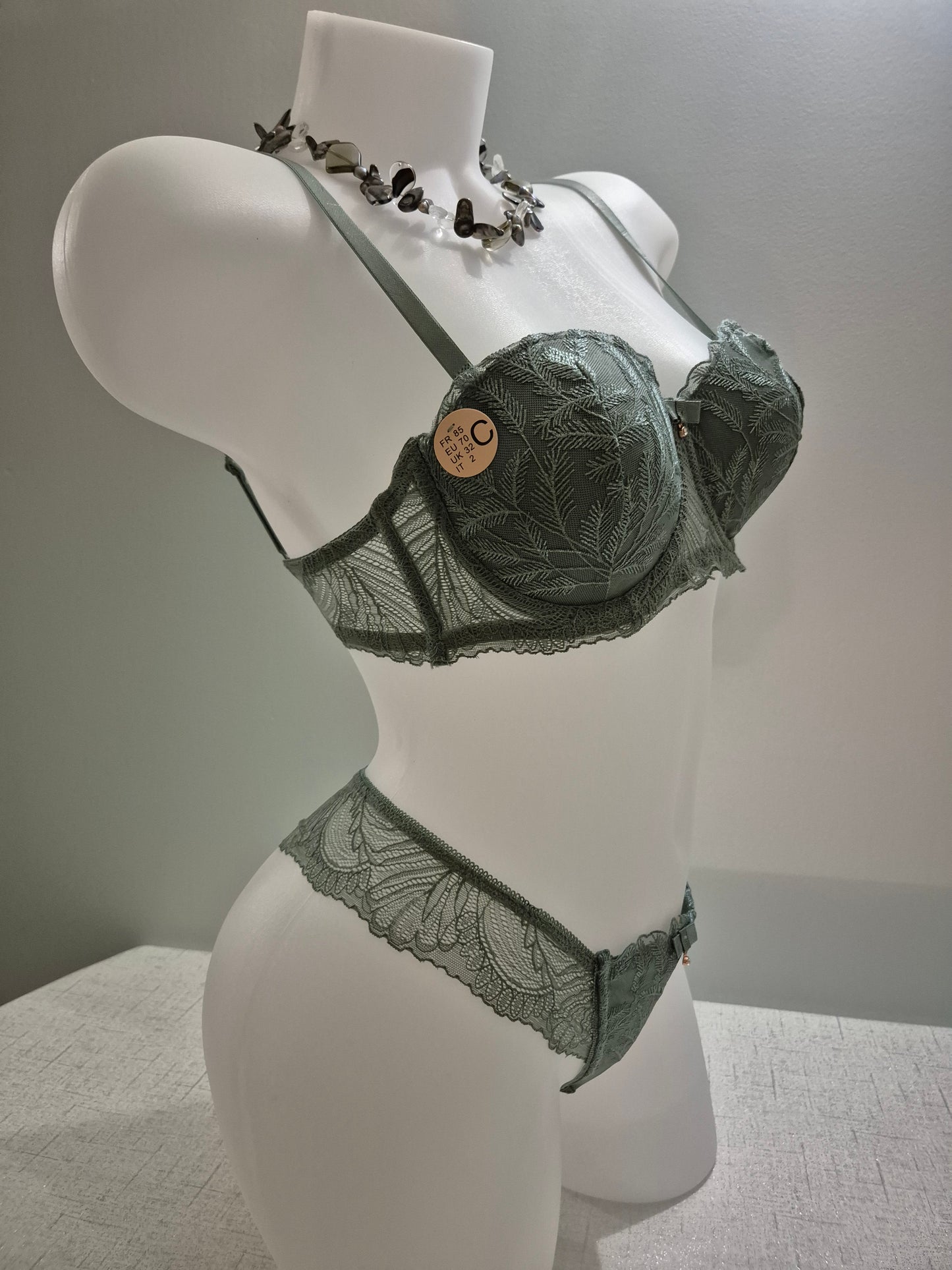 Ensemble soutien-gorge et tanga ANAIS 3126 Vert (LZ)