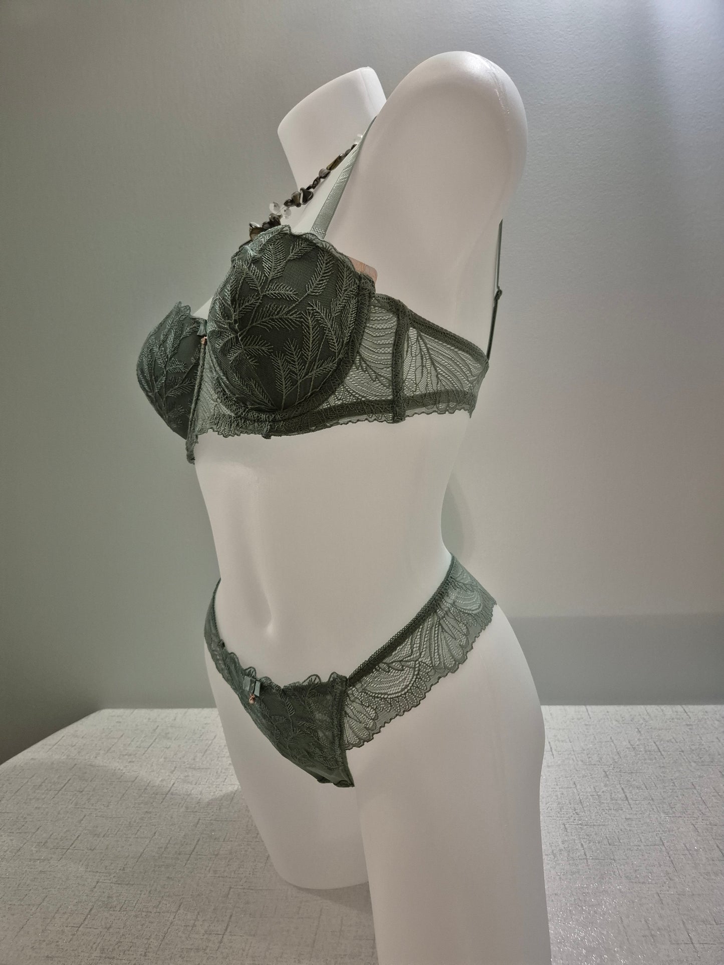 Ensemble soutien-gorge et tanga ANAIS 3126 Vert (LZ)