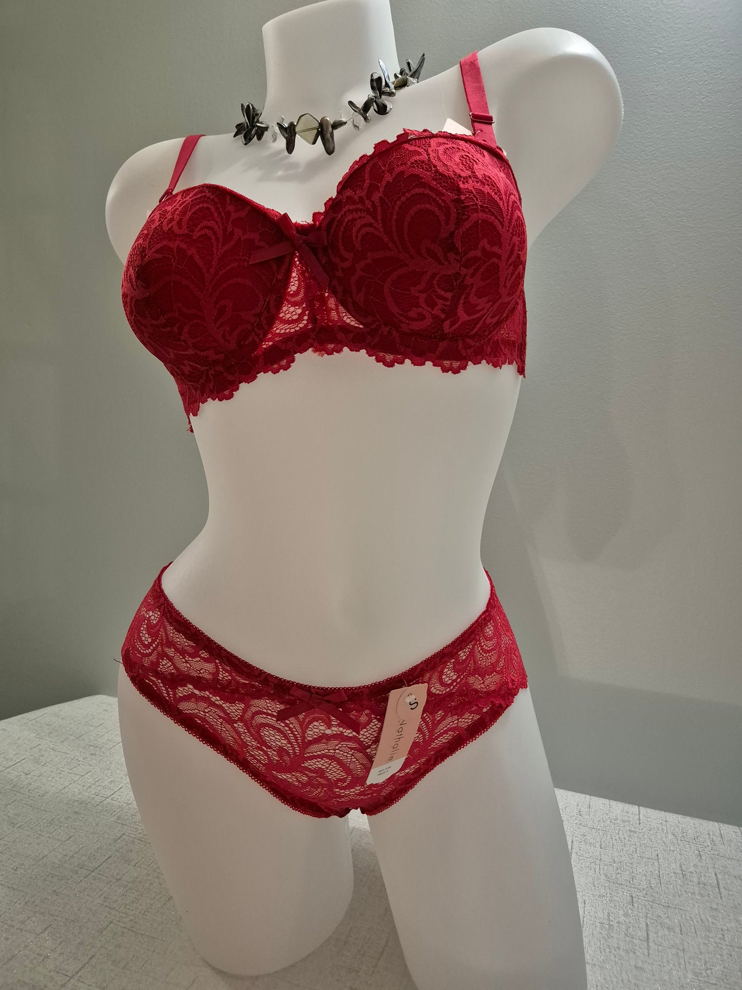 Ensemble soutien-gorge et slip ZOE 9700 Rouge (HN)