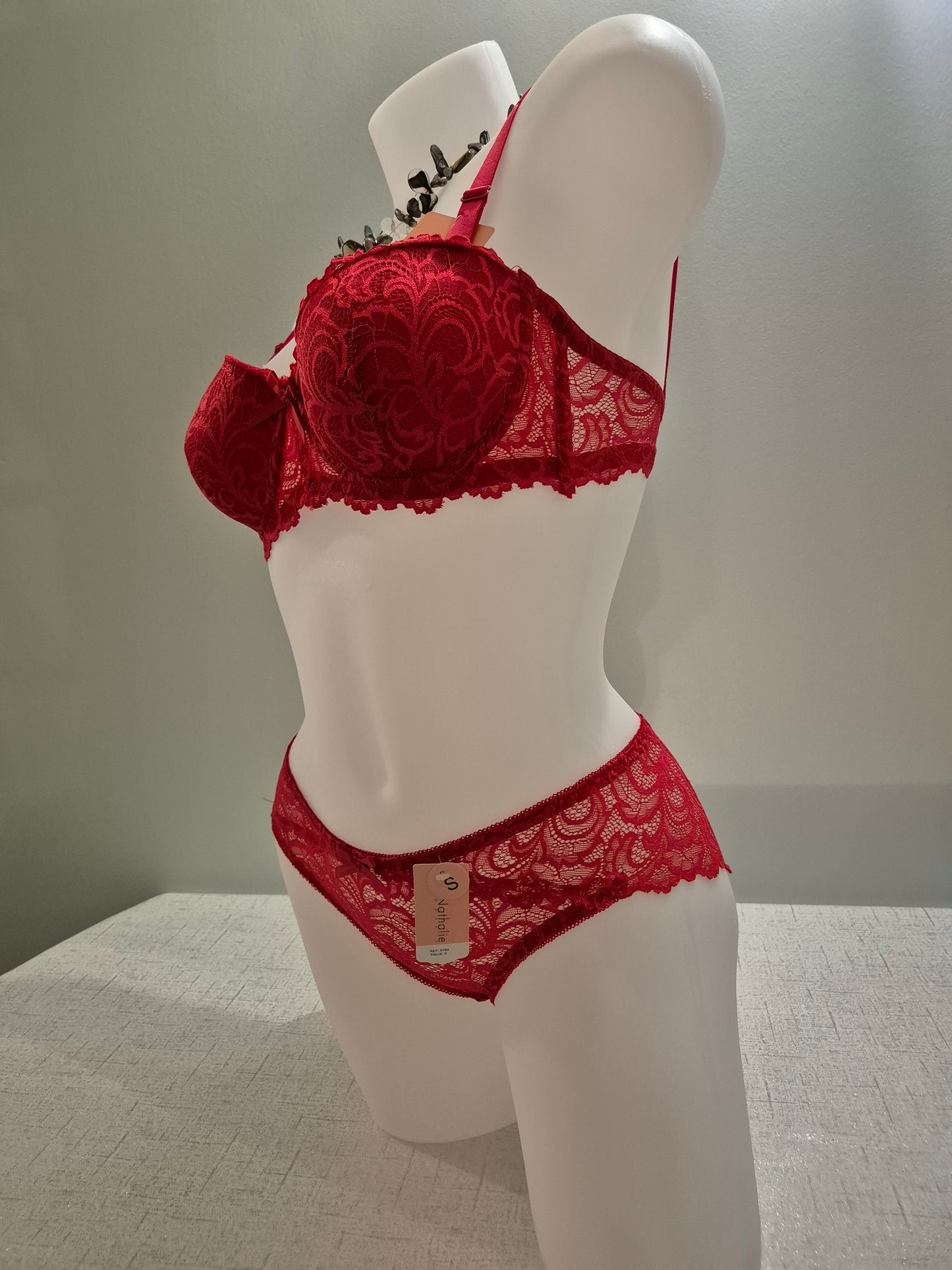 Ensemble soutien-gorge et slip ZOE 9700 Rouge (HN)