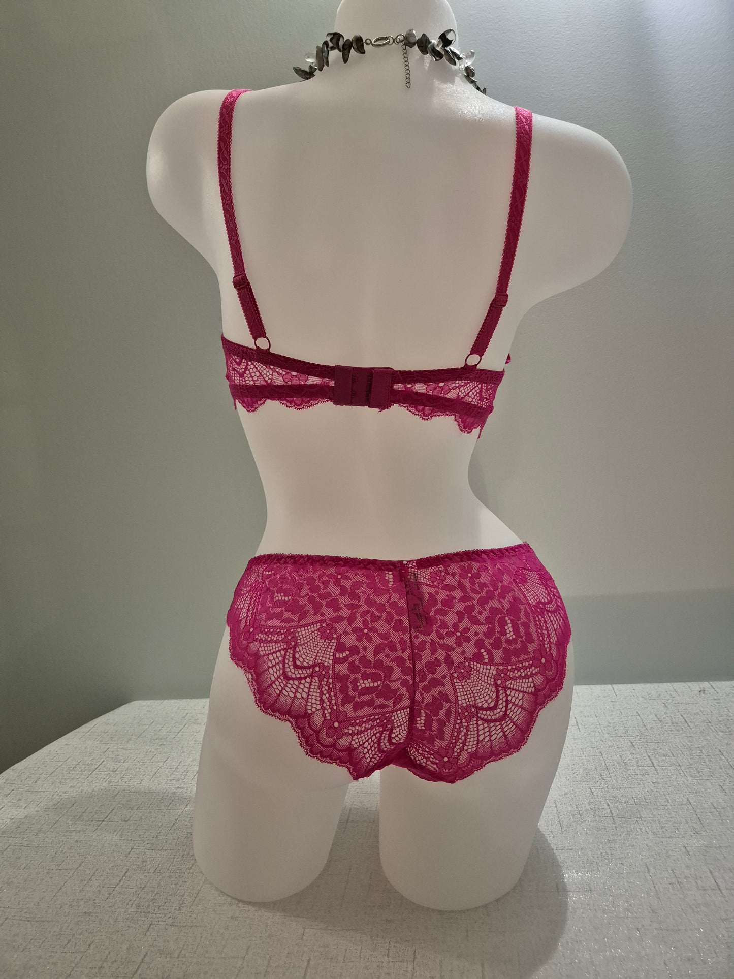 Ensemble soutien-gorge push up et slip ELOISE 209 ROSE FUSHIA (LZ)