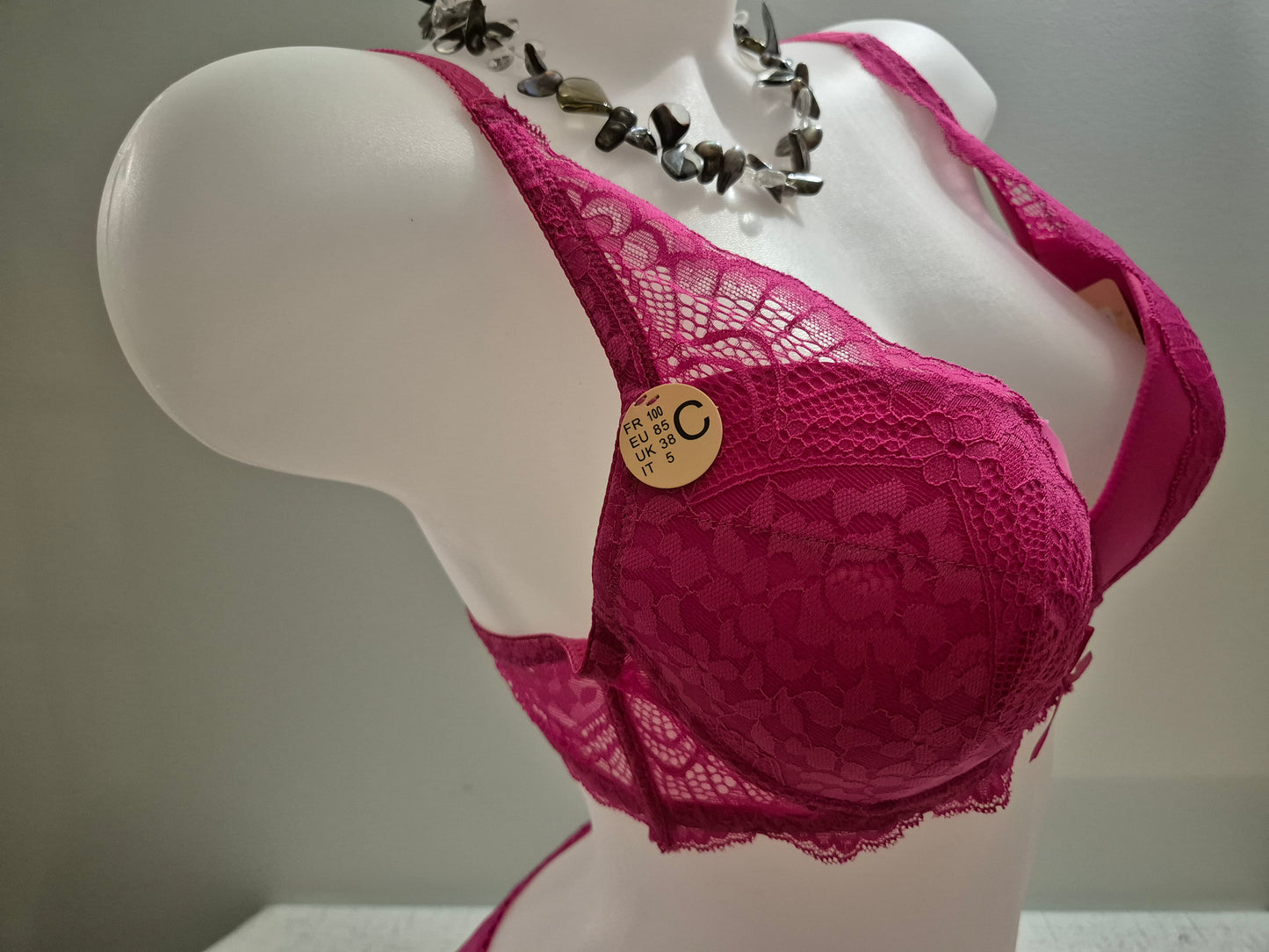 Ensemble soutien-gorge push up et slip ELOISE 209 ROSE FUSHIA (LZ)
