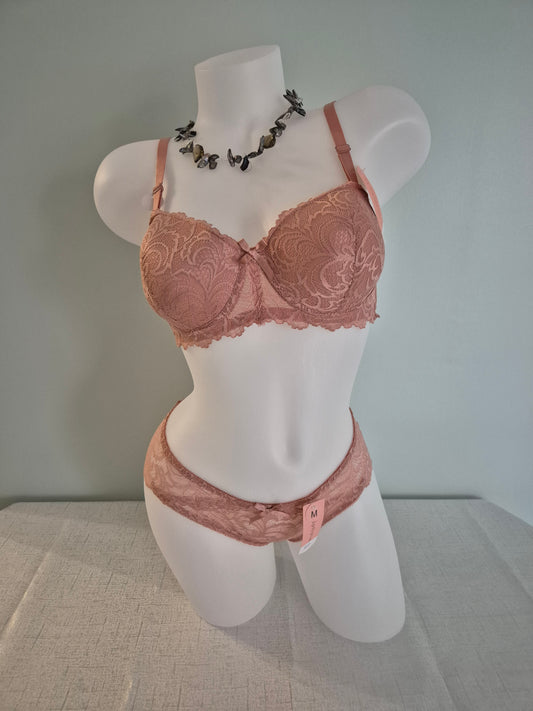 Ensemble soutien-gorge et slip ZOE 9700 ROSE POUDRE (HN)