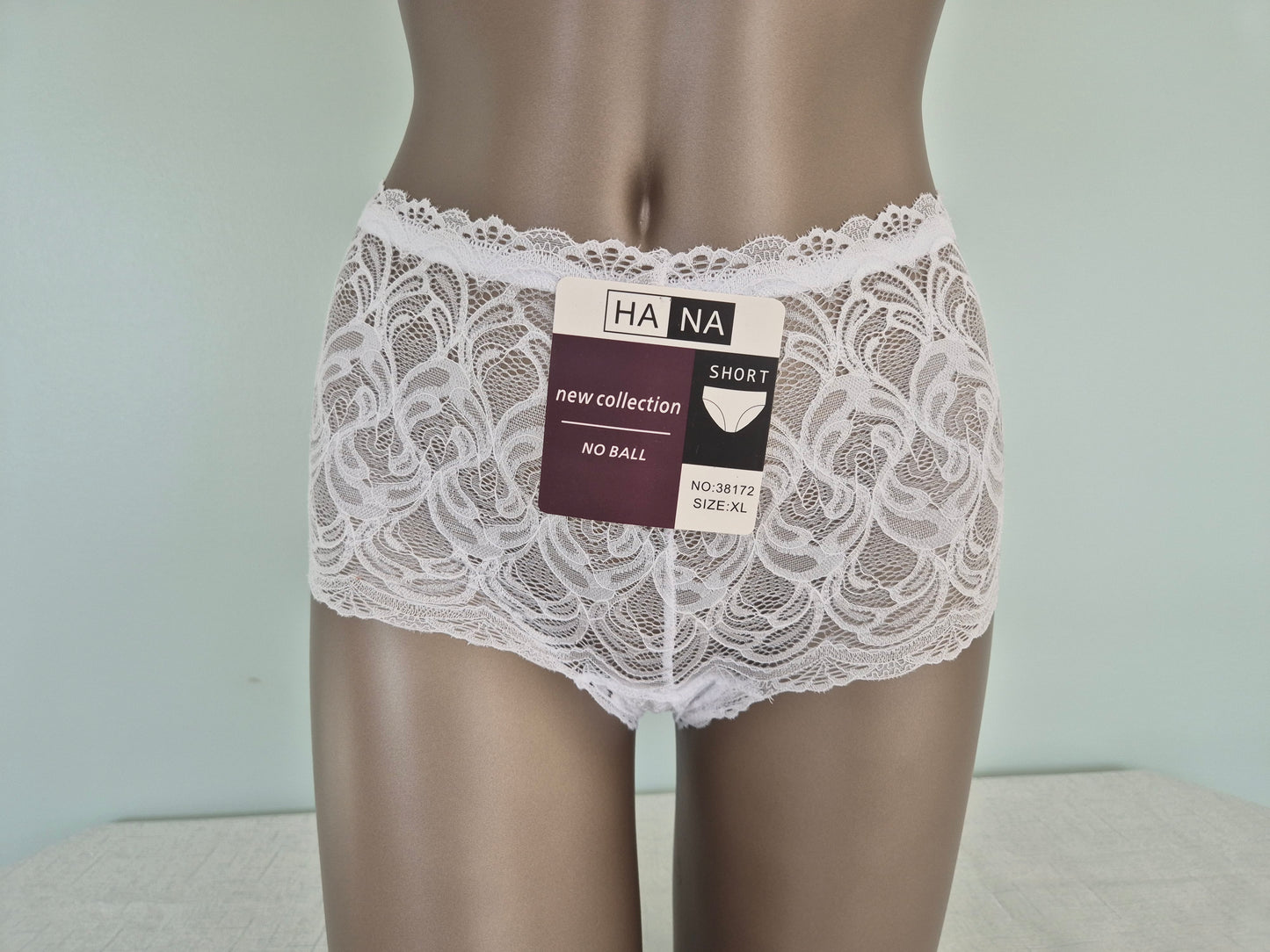 Boxer en Dentelle EMMA 38172 Blanc (LL)