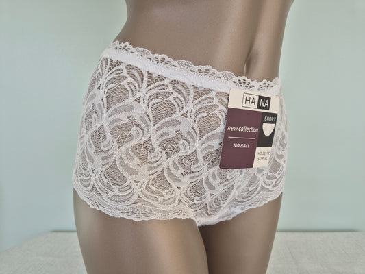 Boxer en Dentelle EMMA 38172 Blanc (LL)