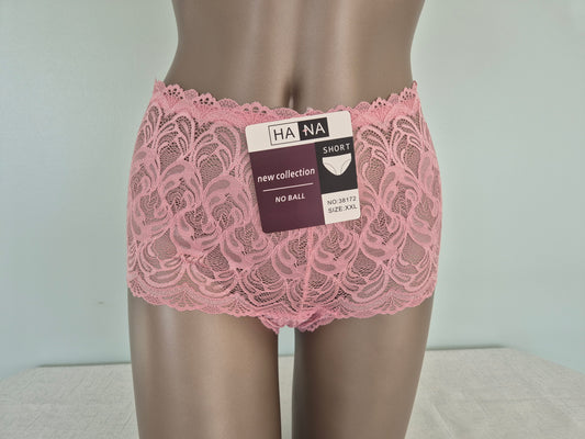 Boxer en Dentelle EMMA 38172 rose (LL)