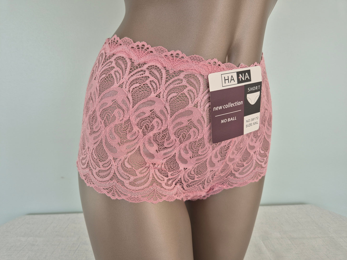 Boxer en Dentelle EMMA 38172 rose (LL)