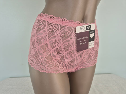 Boxer en Dentelle EMMA 38172 rose (LL)
