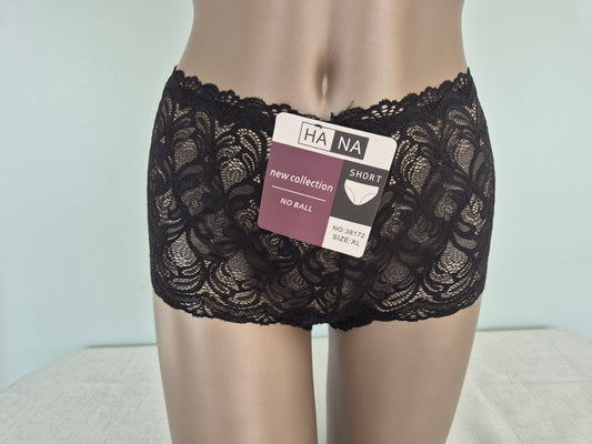 Boxer en Dentelle EMMA 38172 Noir (LL)