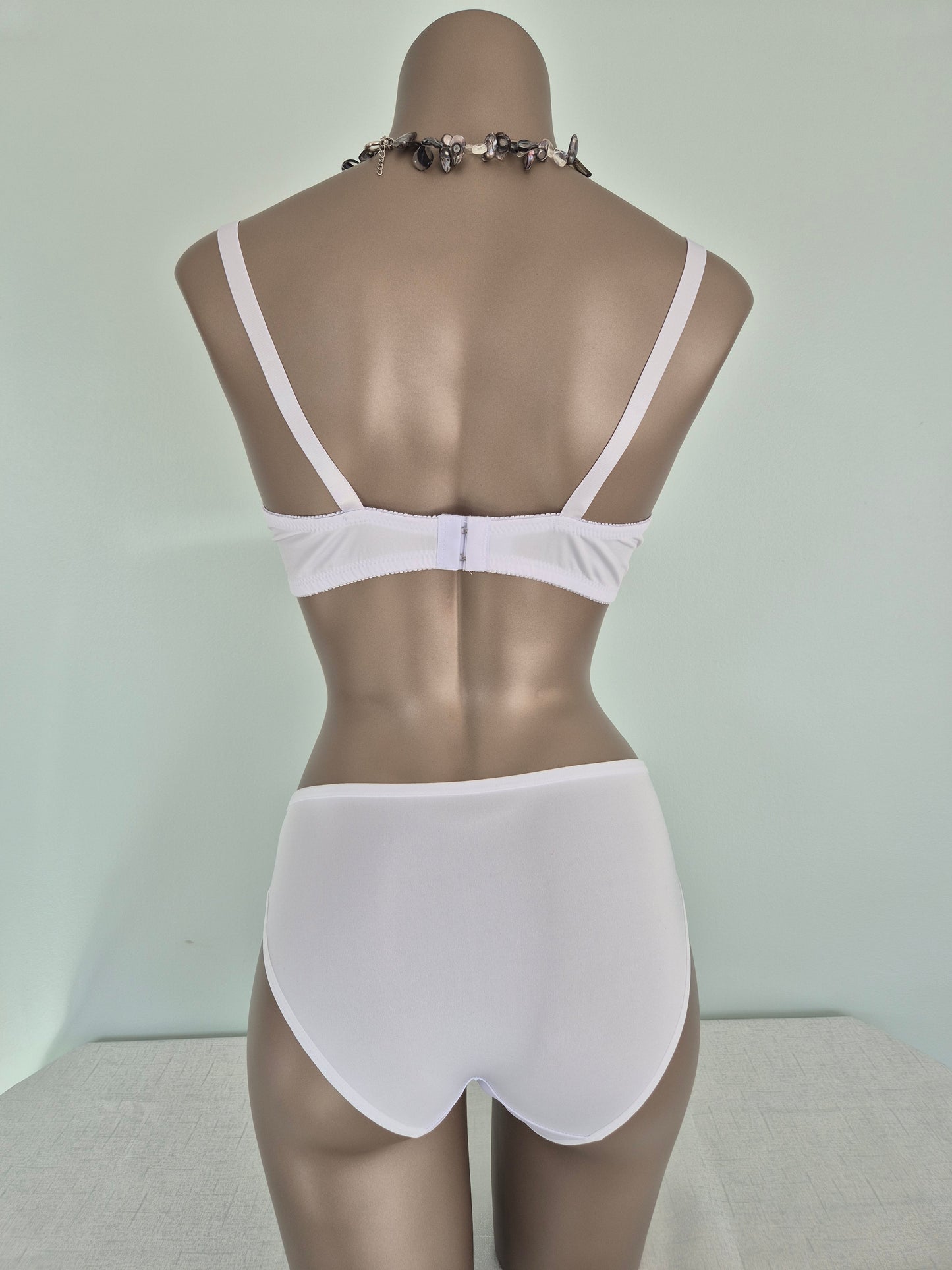 Ensemble Soutien-gorge et Slip CALLIE 8007 Blanc (LL)