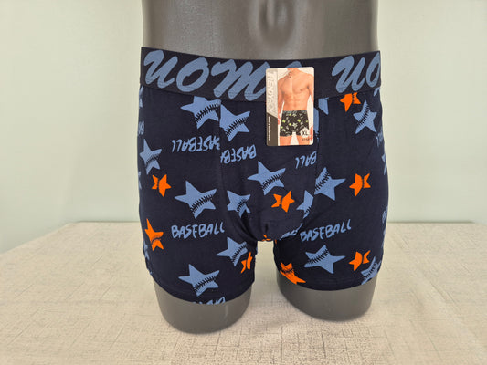 Boxer Homme Marius Bleu Etoiles Orange 750 (FY)