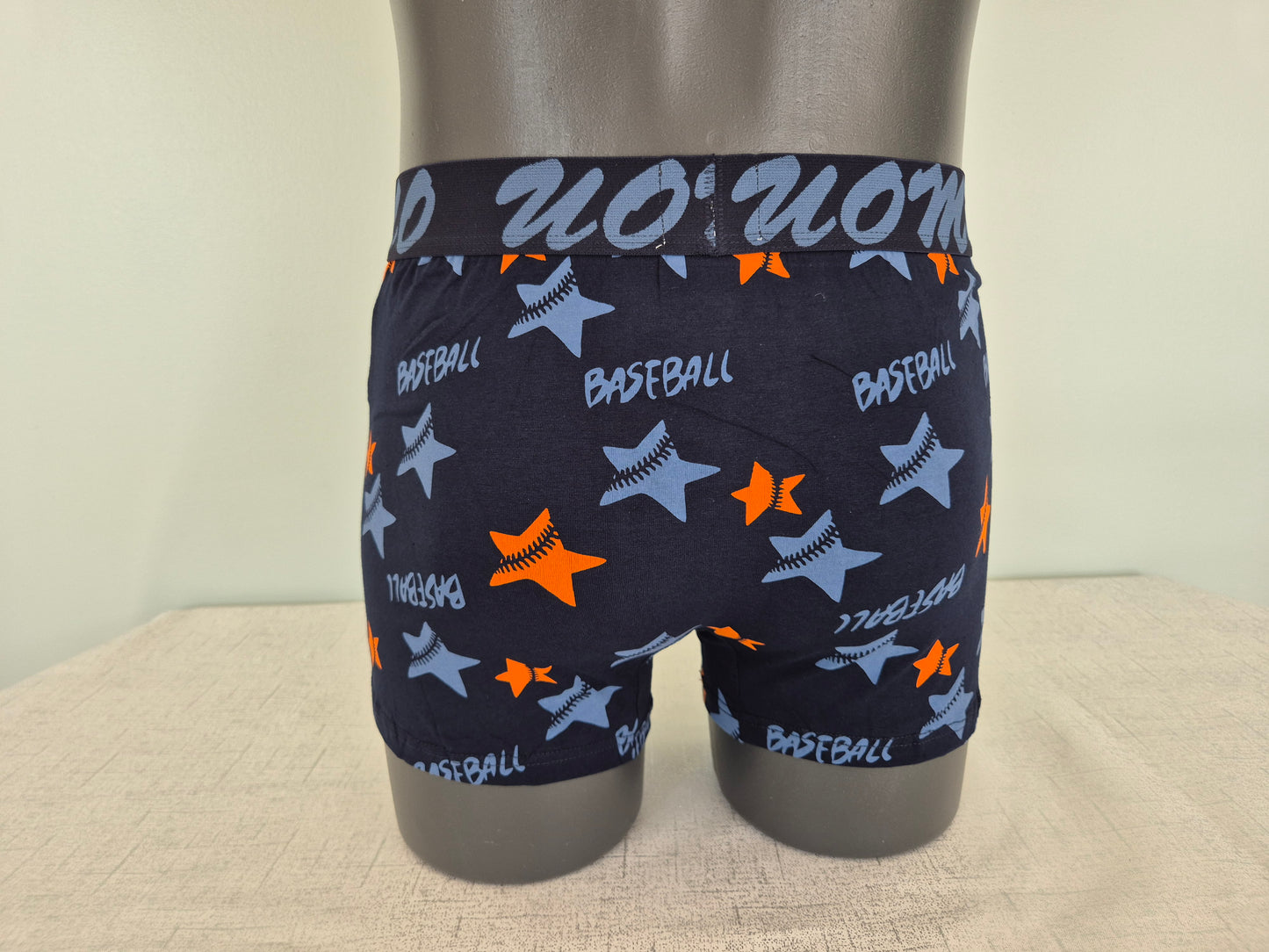 Boxer Homme Marius Bleu Etoiles Orange 750 (FY)