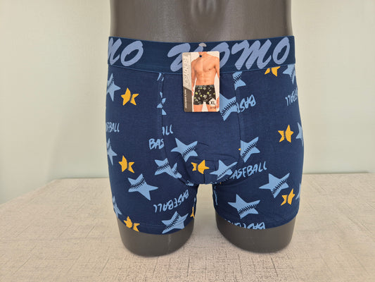 Boxer Homme Marius Bleu Etoiles Jaune 750 (FY)