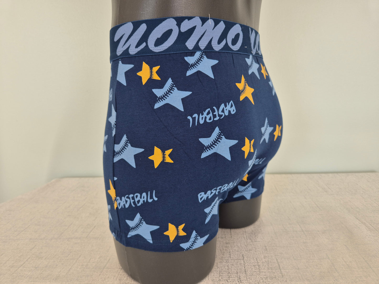 Boxer Homme Marius Bleu Etoiles Jaune 750 (FY)