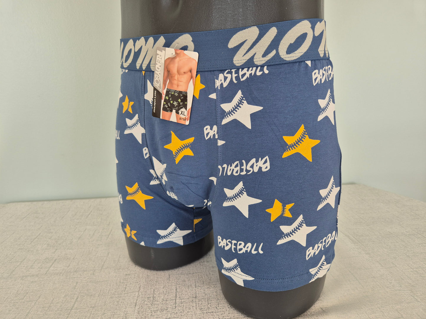 Boxer Homme Marius Bleu Etoiles Blanc 750 (FY)