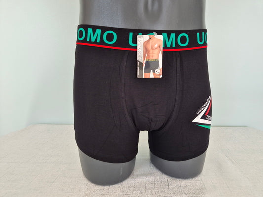 Boxer Homme LUCAS Noir Uomo Vert 1903 (FY)