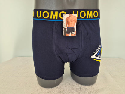 Boxer Homme LUCAS Bleu Uomo Jaune 1903 (FY)