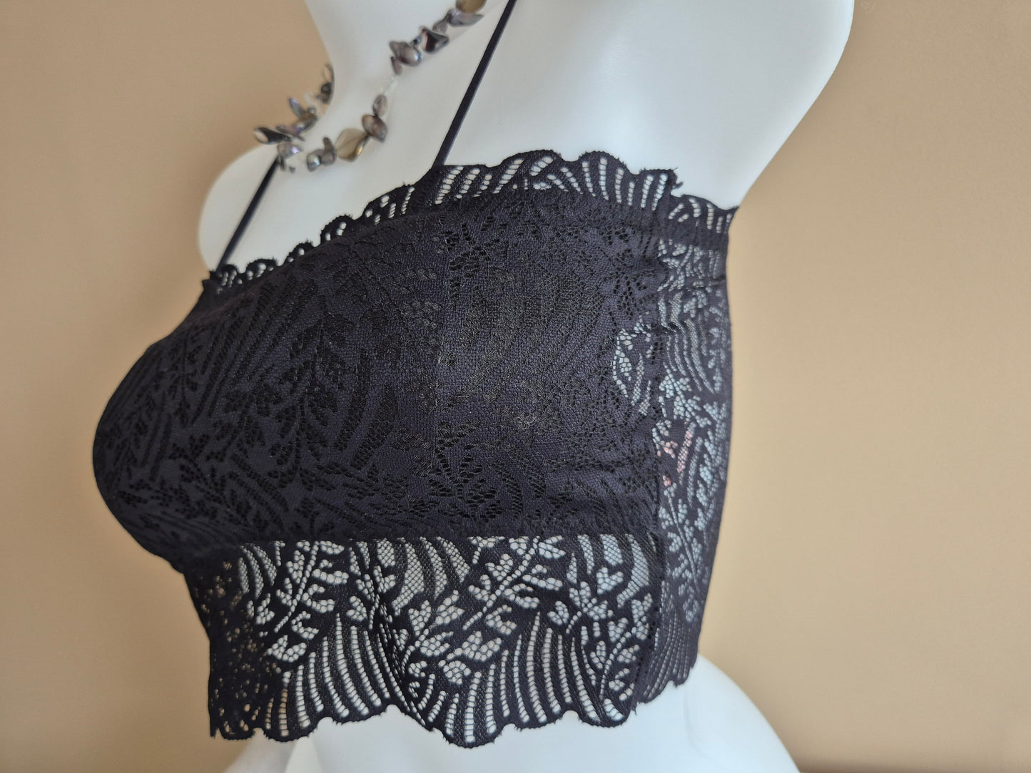 Soutien-gorge Bandeau EVA 81071 Noir (LL)