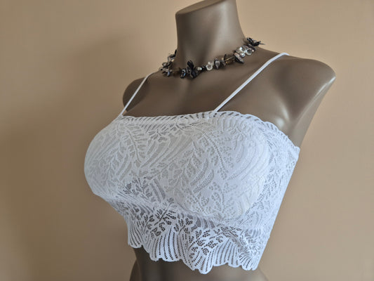 Soutien-gorge Bandeau EVA 81071 Blanc (LL)