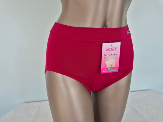Culotte en Microfibre LEONIE 8003 Rouge (LL) GRANDE TAILLE