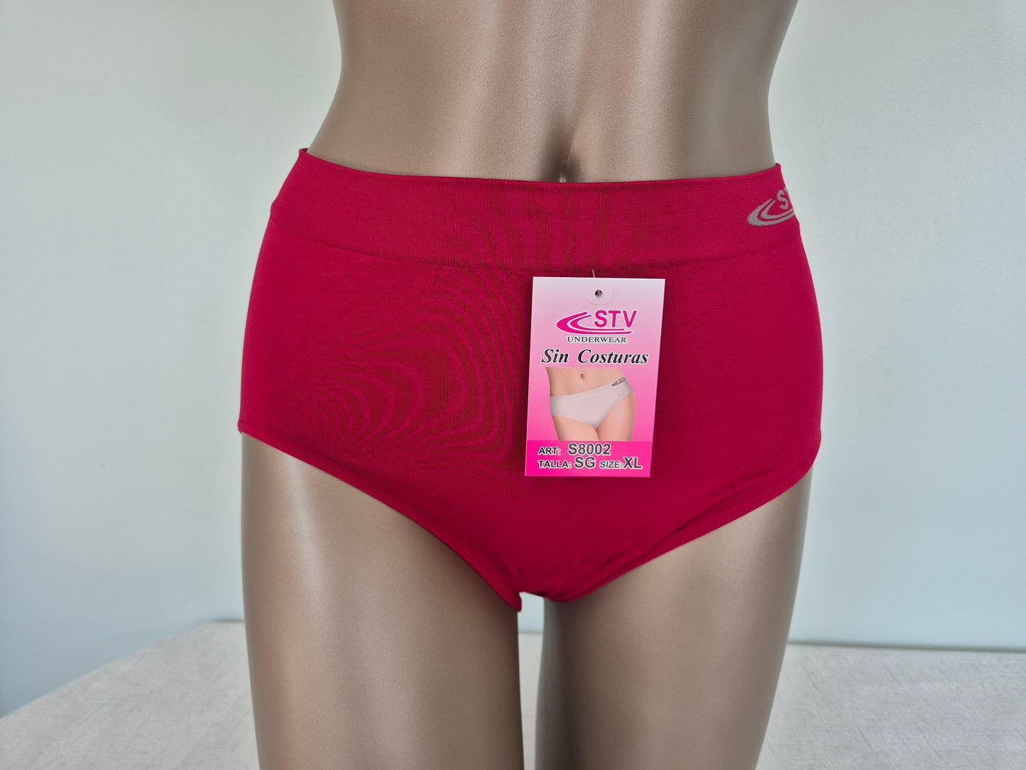 Culotte en Microfibre LEONIE 8003 Rouge (LL) GRANDE TAILLE