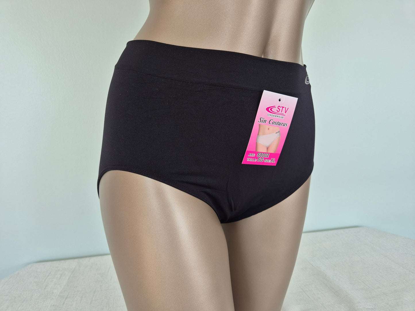Culotte en Microfibre MELODY taille XL 8002 Noir (LL)