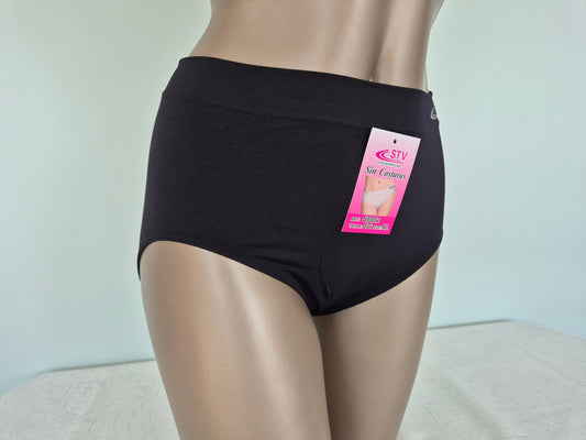 Culotte en Microfibre LEONIE 8003 Noir (LL) GRANDE TAILLE