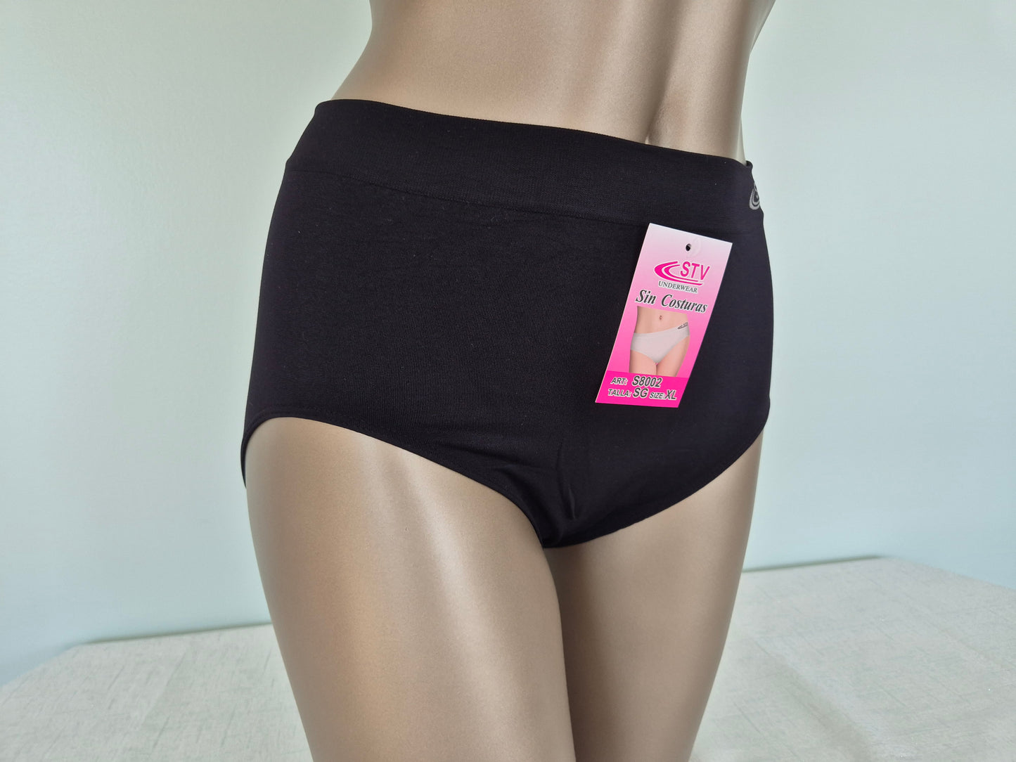Culotte en Microfibre LEONIE 8003 Noir (LL) GRANDE TAILLE
