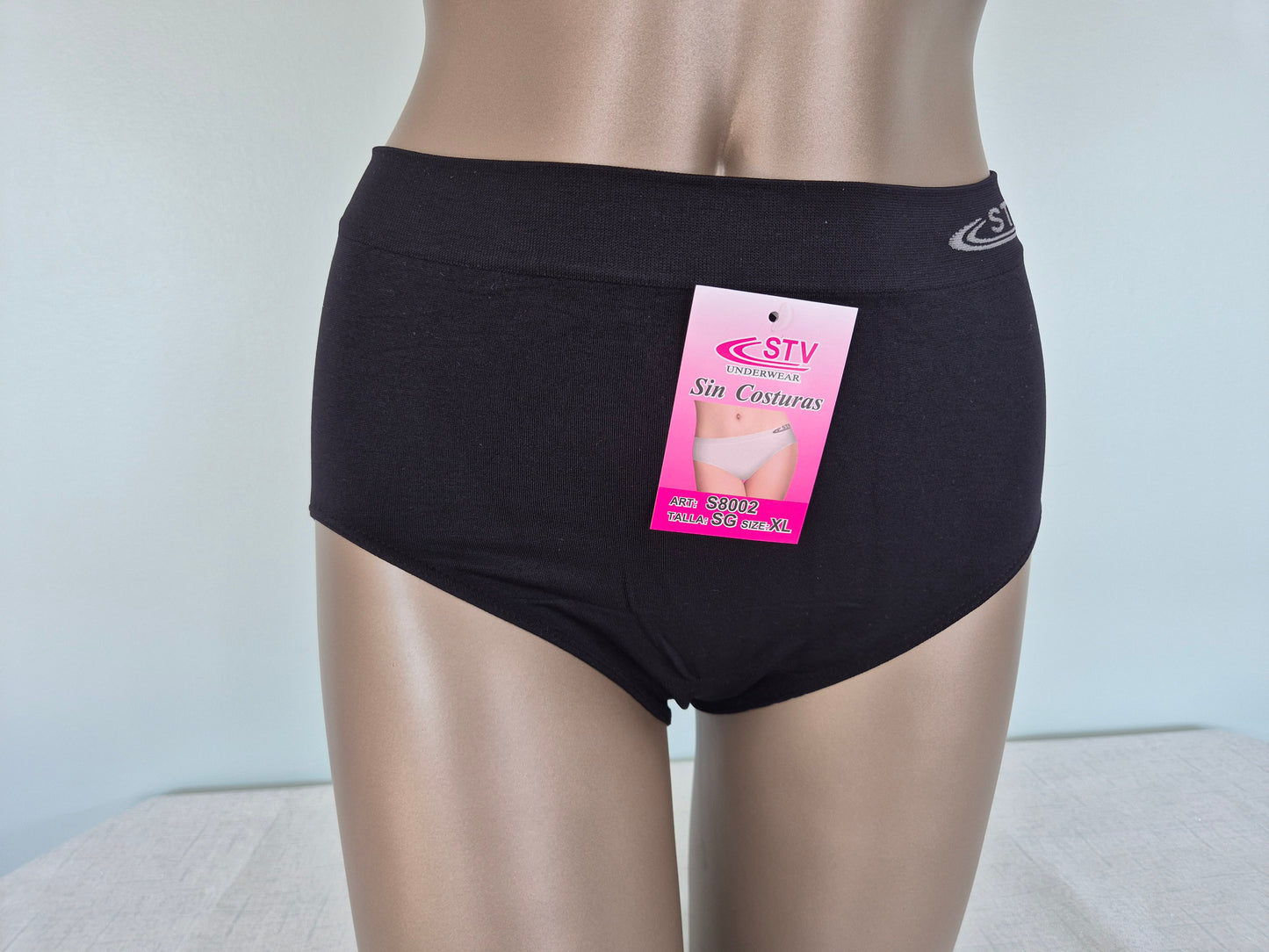 Culotte en Microfibre MELODY taille XL 8002 Noir (LL)