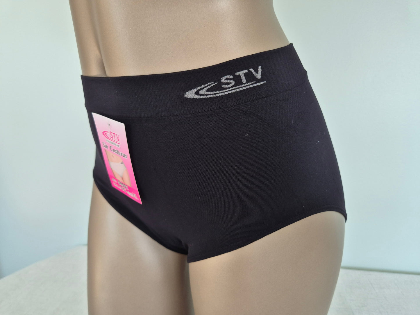 Culotte en Microfibre LEONIE 8003 Noir (LL) GRANDE TAILLE