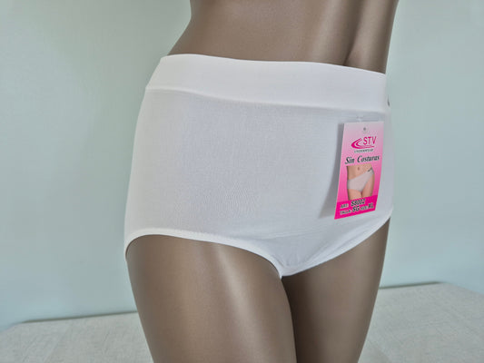 Culotte en Microfibre LEONIE 8003 Blanc (LL) GRANDE TAILLE
