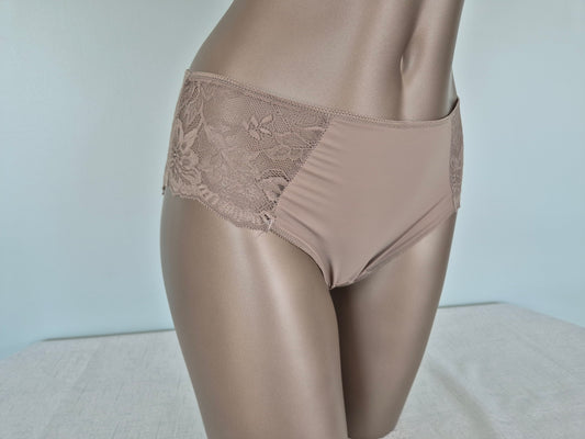 Culotte en Lycra et Dentelle SABRINA 5007 Taupe (LL)