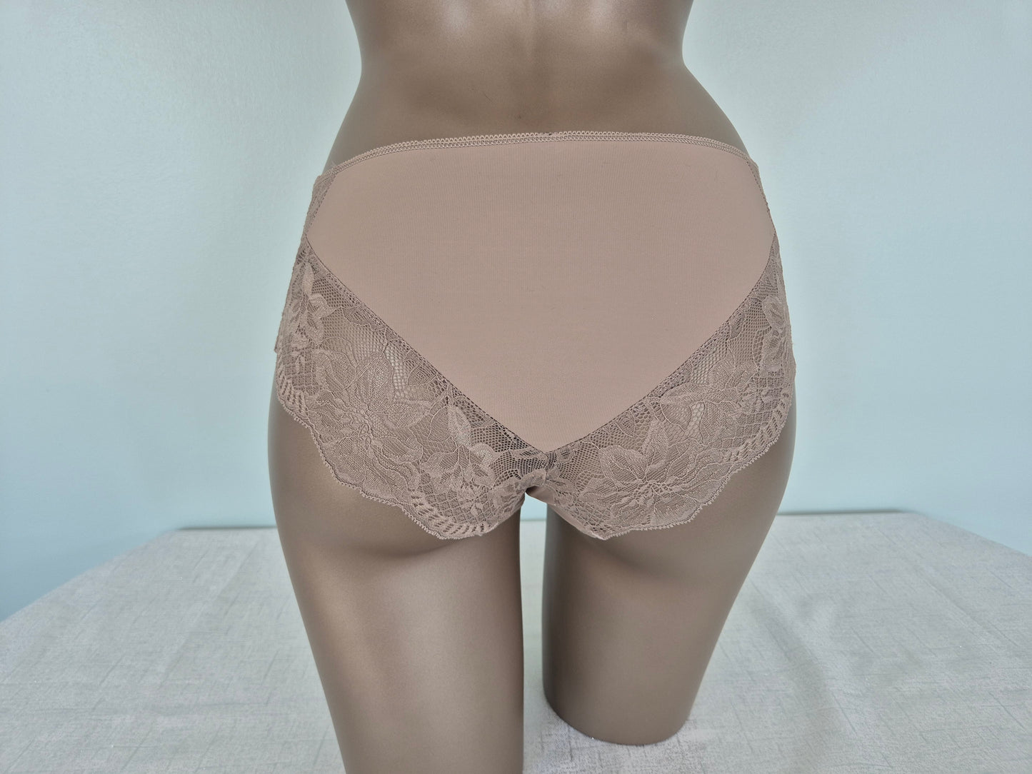 Culotte en Lycra et Dentelle SABRINA 5007 Taupe (LL)