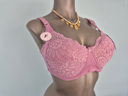 Soutien-gorge ORNELA Bonnet F 27306 rose (LL)