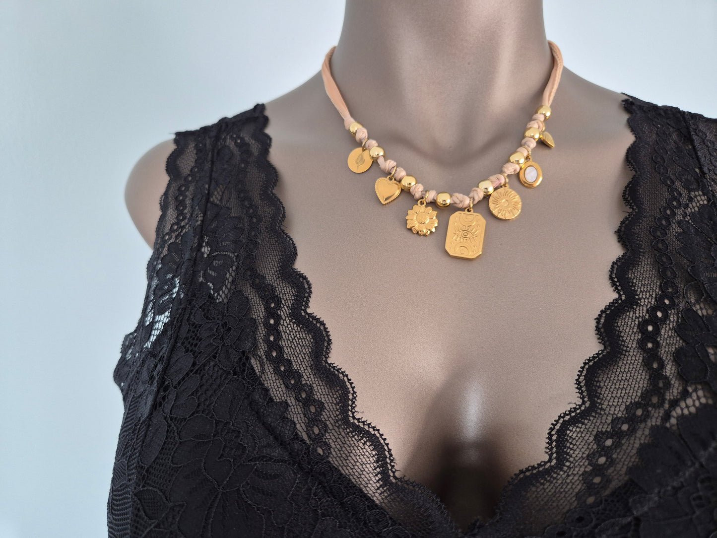 Bralette en dentelle JUNE Noir 61059 (LL)