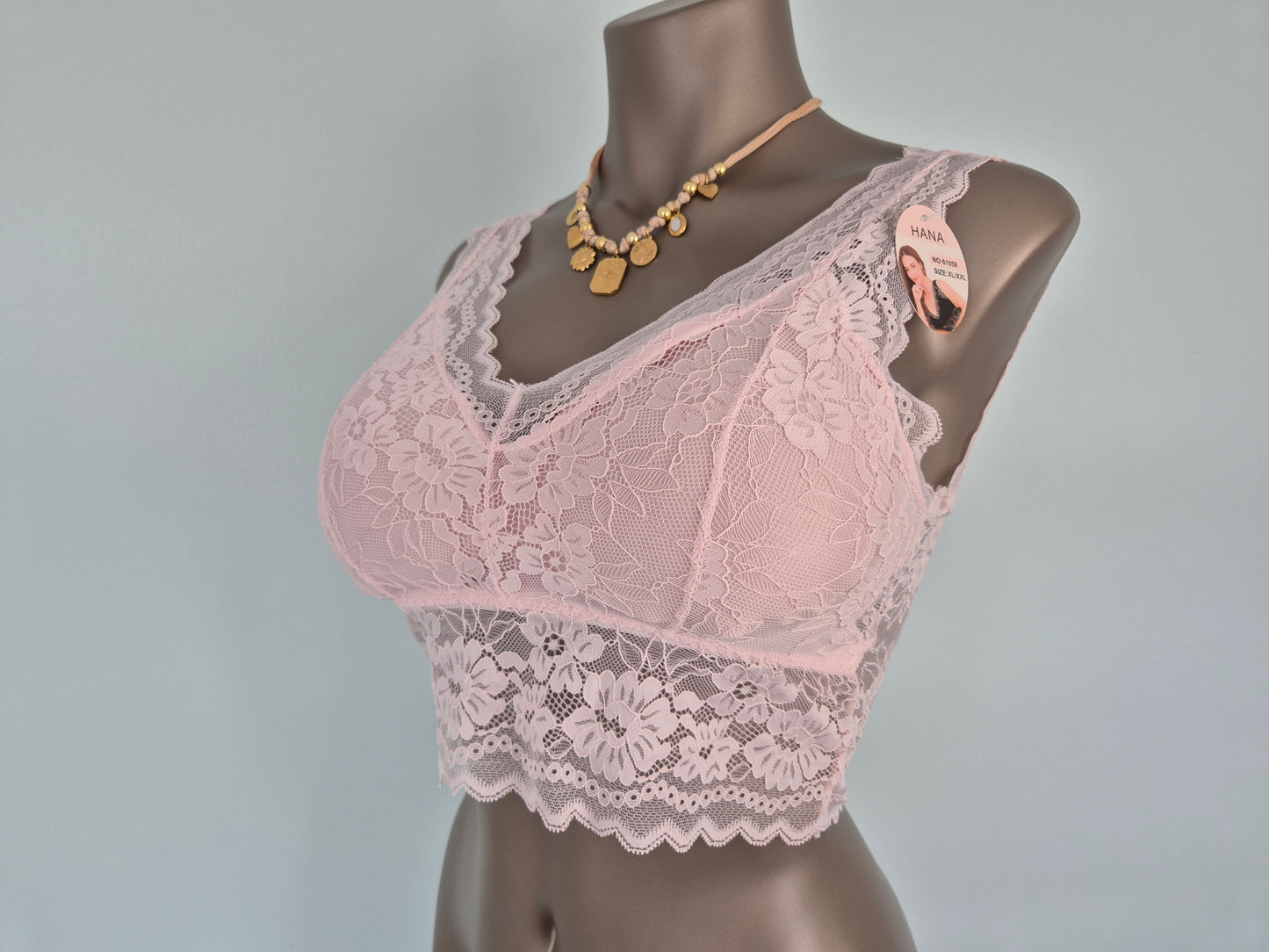 Bralette en dentelle JUNE Rose 61059 (LL)