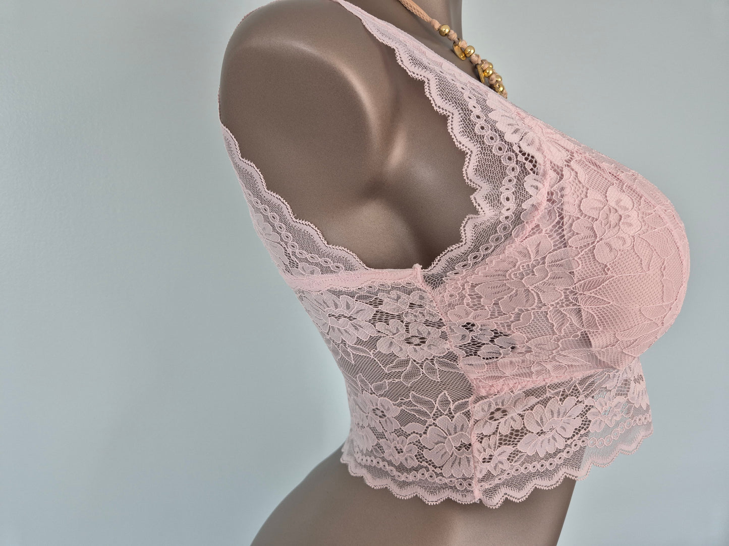 Bralette en dentelle JUNE Rose 61059 (LL)