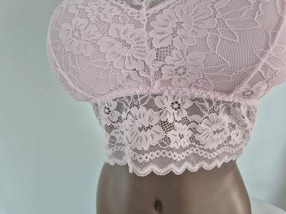 Bralette en dentelle JUNE Rose pale 61059 (LL)