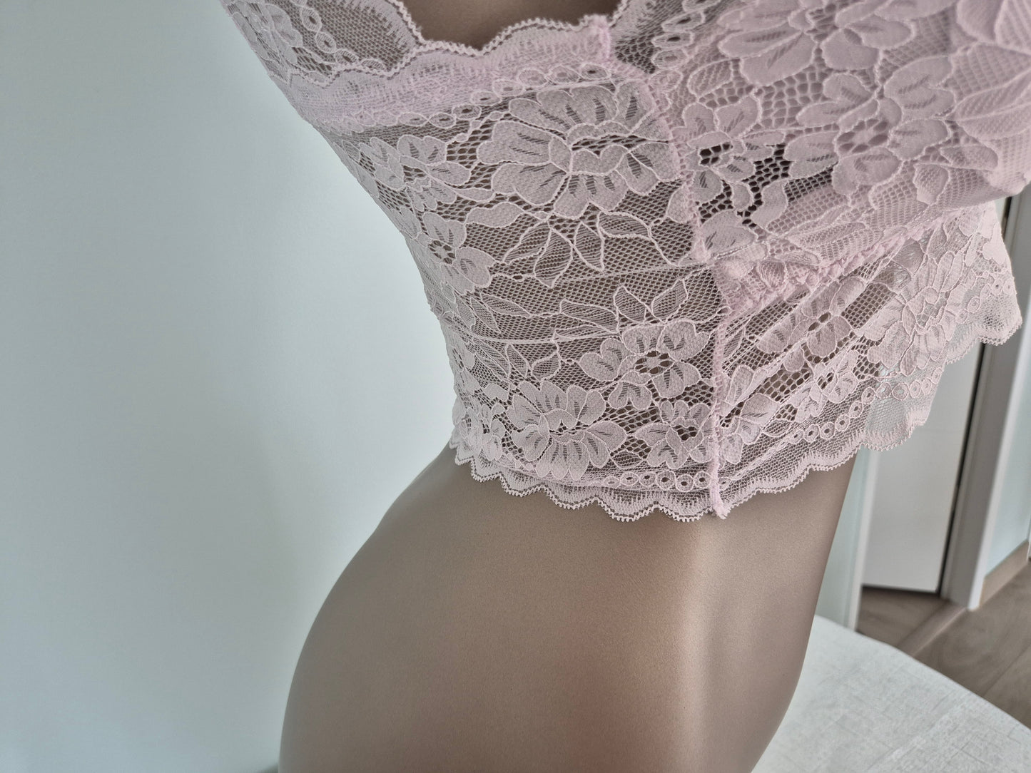 Bralette en dentelle JUNE Rose pale 61059 (LL)
