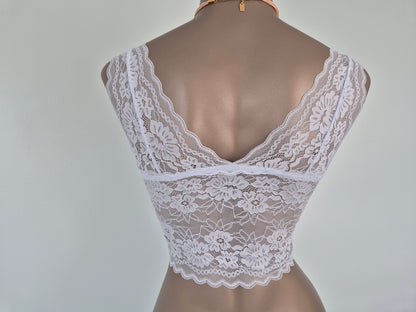 Bralette en dentelle JUNE Bleu ciel 61059 (LL)