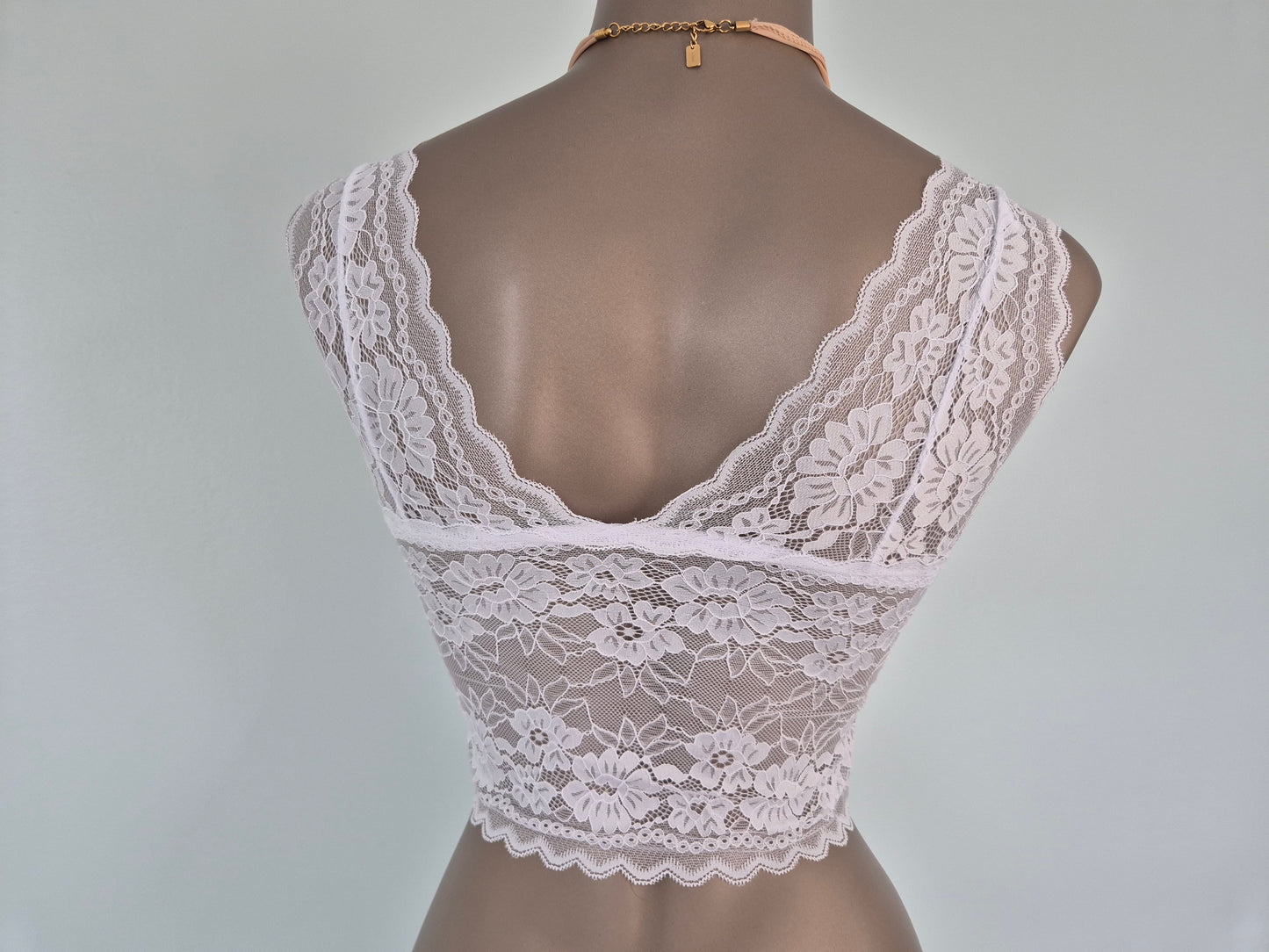 Bralette en dentelle JUNE Blanc 61059 (LL)