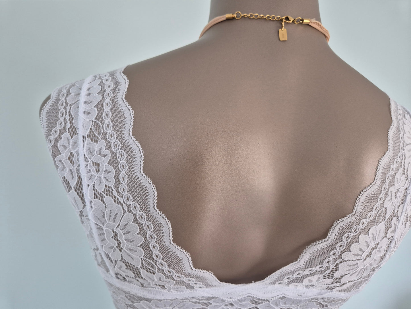 Bralette en dentelle JUNE Blanc 61059 (LL)