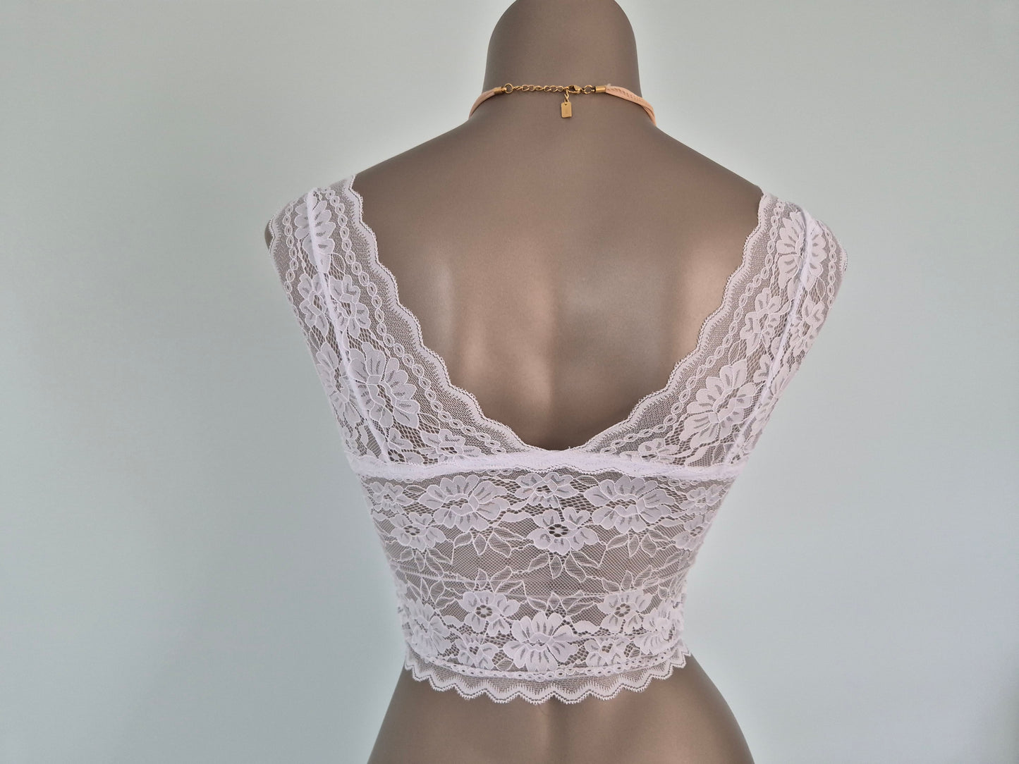 Bralette en dentelle JUNE Blanc 61059 (LL)